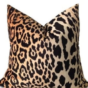 Leopard Velvet Pillow Cover,  Braemore Jamil Pillow, Cheetah Pillow