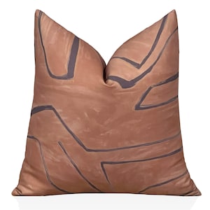 Kelly Wearstler Graffito Pillow Cover in Rosa, Pillow, Living Room Pillow, Decorative Pillow, Geometric Pillow