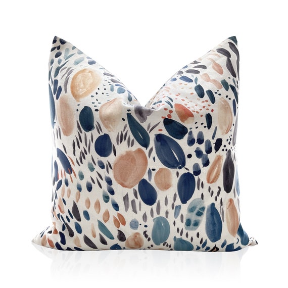 Blooms on Multi Pillow Cover Living Room Pillow Designer Etsy