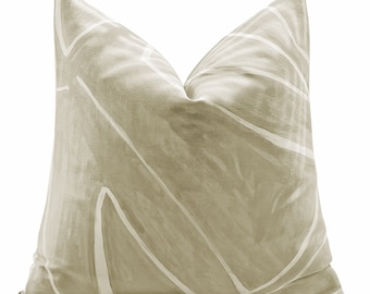 Kelly Wearstler Graffito Pillow Cover in Beige/ivory, Decorative Pillow, Home Decor, Throw Cushions