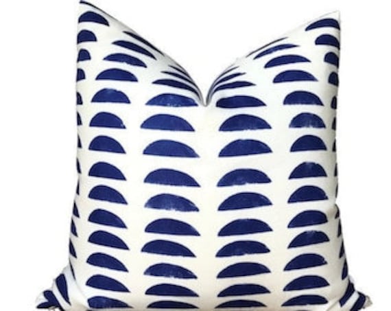 Pillow Cover in Cobalt Blue, Decorative Pillows, Blue Pillow, Rebecca Atwood Pillow, Bedroom Sham