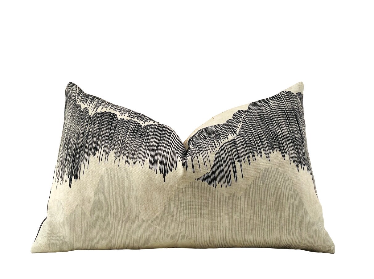 Cascadia Basalt Pillow Cover, Designer Cushions, Decorative Throw ...