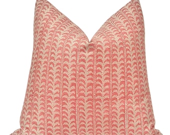 Walter G Luxor Pillow Cover in Guava, Luxor Pillow,  Designer Throw Pillows, Decorative Pillows