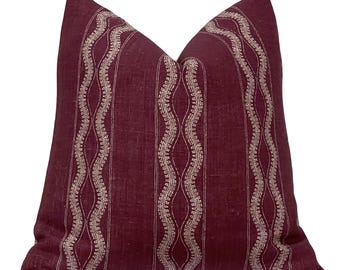 Peter Dunham Zanzibar Pillow Cover in Pasha, Decorative Throw Pillow