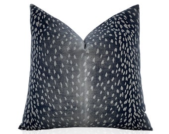navy antelope pillow