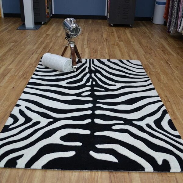 Small Zebra Rug Etsy