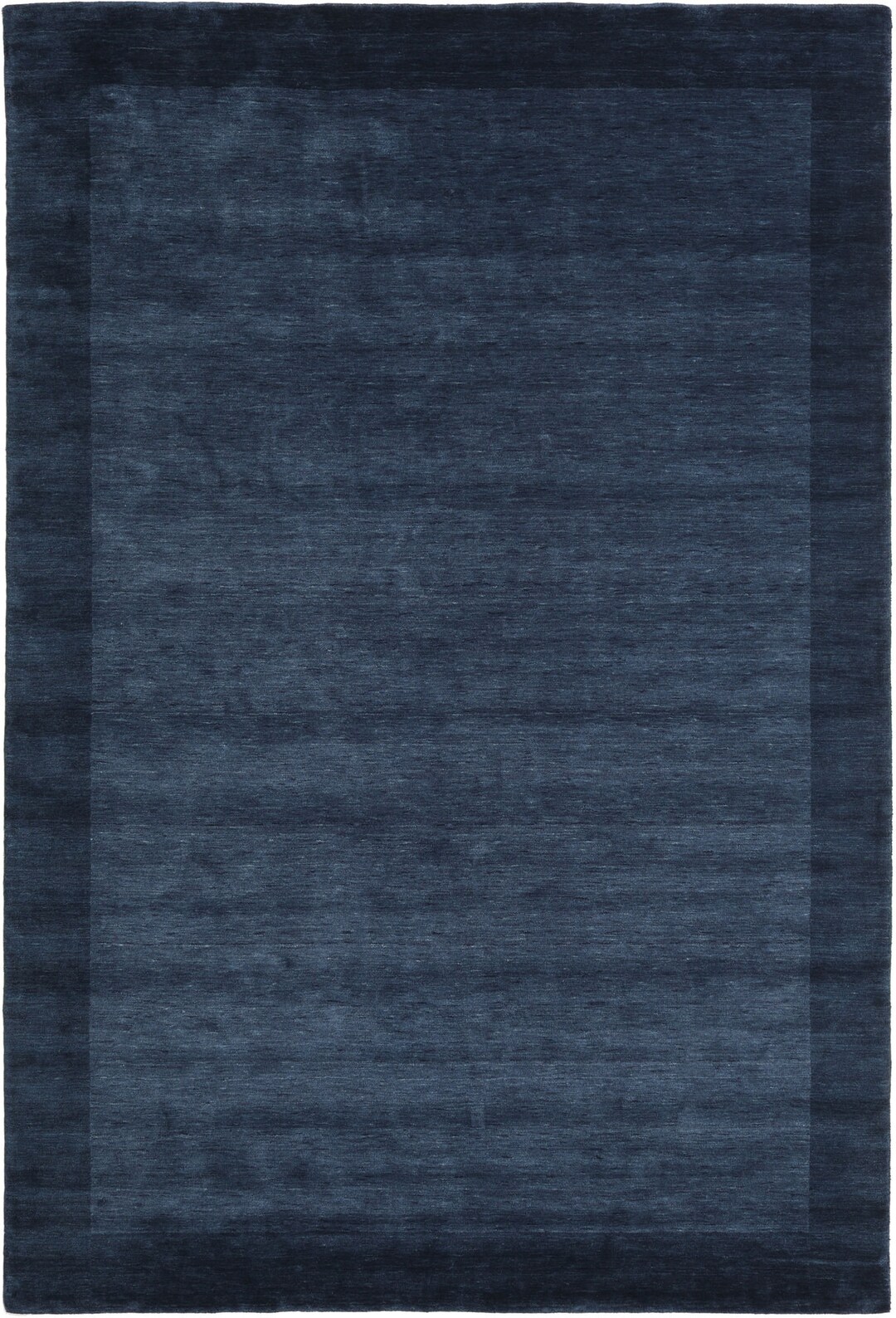 Modern Handloom Frame Rug DARK BLUE 100% Woolen Hand Tufted Rug ...