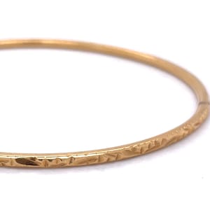 Antique Gold Bracelet, 18K Yellow Gold Bangle Bracelet, Antique jewelry, handmade bracelet, gold bracelet bangles, hand curved, 1900s