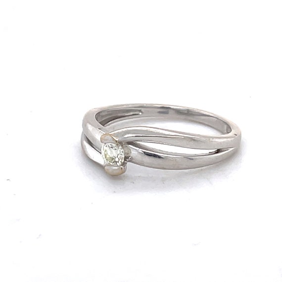 Split Shank Diamond ring, Unique Solitaire Engage… - image 6
