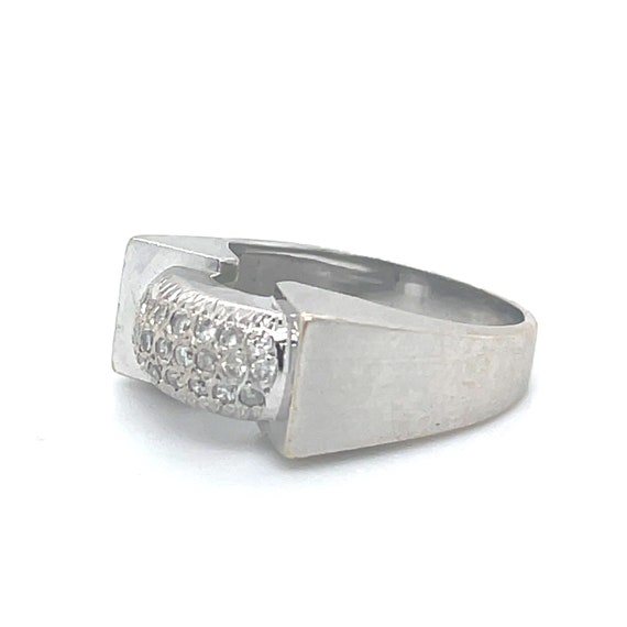 Statement Vintage Ring, 0.25CT Natural Diamond, 1… - image 4