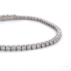 Lab Diamond Tennis Bracelet for Women, 5CT Lab Grown Diamonds, 14k White Gold, Gold tennis bracelet diamond, Braible Jewelry,Girlfriend Gift