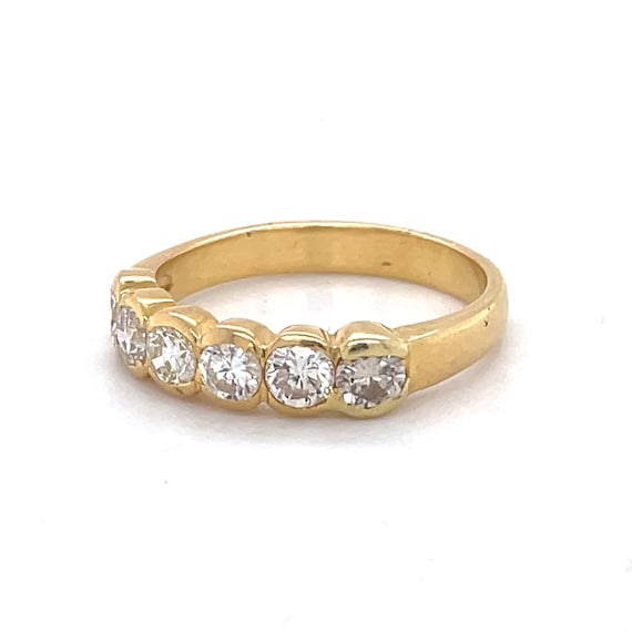 Vintage Gold Wedding Band, Vintage Diamond Ring, … - image 6