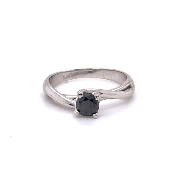 Black natural diamond ring discount