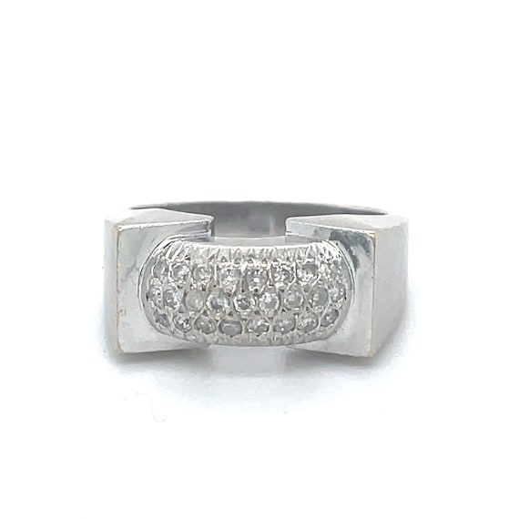 Statement Vintage Ring, 0.25CT Natural Diamond, 1… - image 9