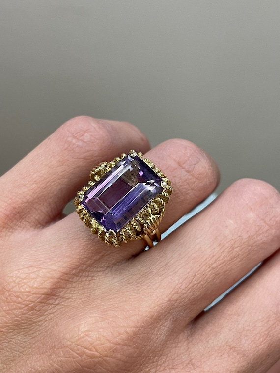 Amethyst cocktail ring sale