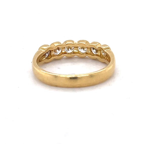 Vintage Gold Wedding Band, Vintage Diamond Ring, … - image 2