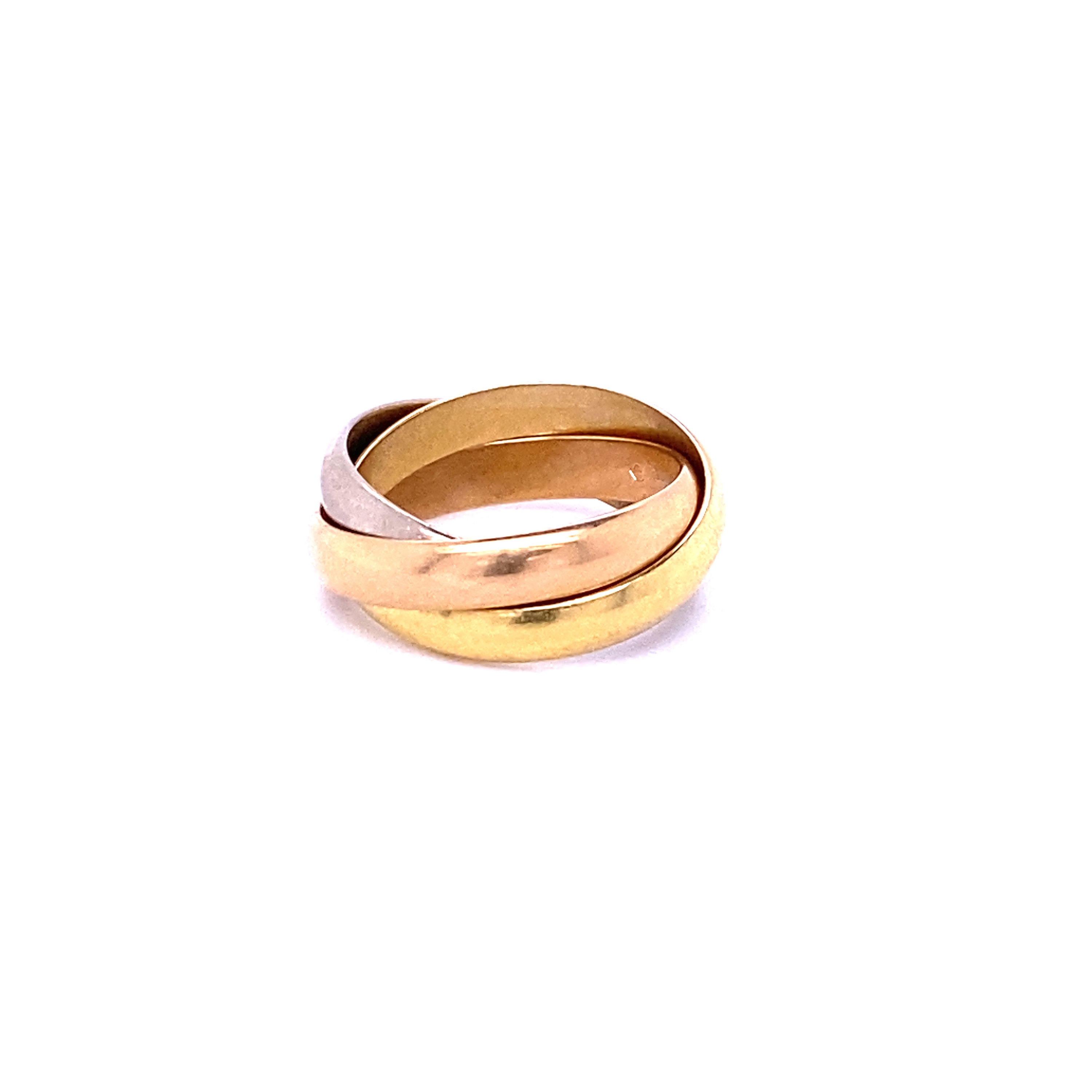 Cartier Ring, Solid 18 Karat White, Yellow & Rose Gold, Estate Ring - Etsy