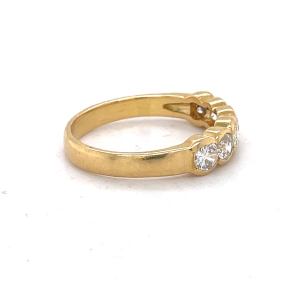 Vintage Gold Wedding Band, Vintage Diamond Ring, … - image 3