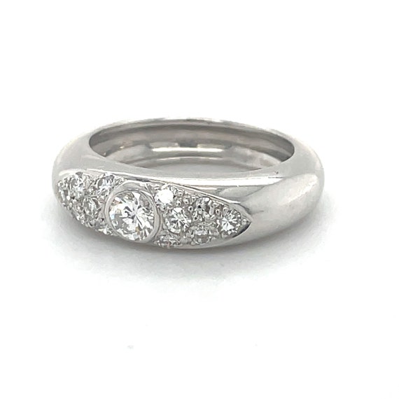 Vintage Diamond Ring, 0.5ct Natural Diamond, 18K … - image 4