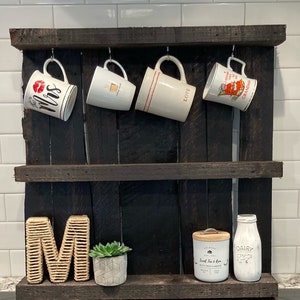 Rustic Pallet Shelf | Authentic Rustic Hand Crafted Wood Shelves | Farmhouse Decor | Farmhouse Shelf