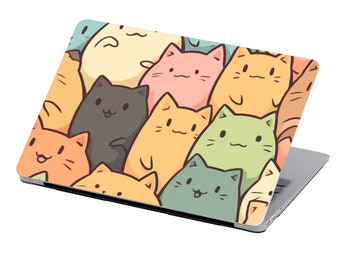 Mignon chatons, coque pour ordinateur portable, animaux de compagnie, chats, coque rigide, imprimé mignon pour MacBook M2 M1 Pro, Air 13 14 16 pouces