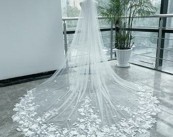 LoLa Ling Elegant Wedding Accessories Short Wedding Veil Ivory One Layer Bridal Veil Appliques Lace Edge for Wedding Bride Wear 300cm LoLa Ling Elegant Wedding Accessories Short Wedding Veil Ivory One Layer Bridal Veil Appliques Lace Edge for Wedding Bride Wear 300cm