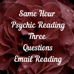 Selbe Stunde Psychische Lesung Drei Fragen, Psychische Lesung Same Hour, E-Mail Lektüre, Psychische Liebe Lektüre, Same Hour Lesung