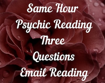 Lectura psíquica a la misma hora (tres preguntas), lectura psíquica a la misma hora, lectura por correo electrónico, lectura psíquica del amor, lectura a la misma hora