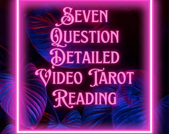 Psychic Love Reading Seven Questions, Detailed Psychic Reading, Accurate Tarot Reading, Detailed Tarot Reading, Love and Relationship Advice