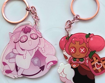 クッキーランキングダム バッジ付きアクリルキーホルダー - Etsy 日本