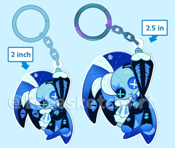 PRE-ORDER Cookie Run Keychains - Shadow Milk Cookie and Pure