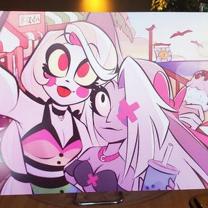 Hazbin Hotel Art Print - Chaggie Beach Day