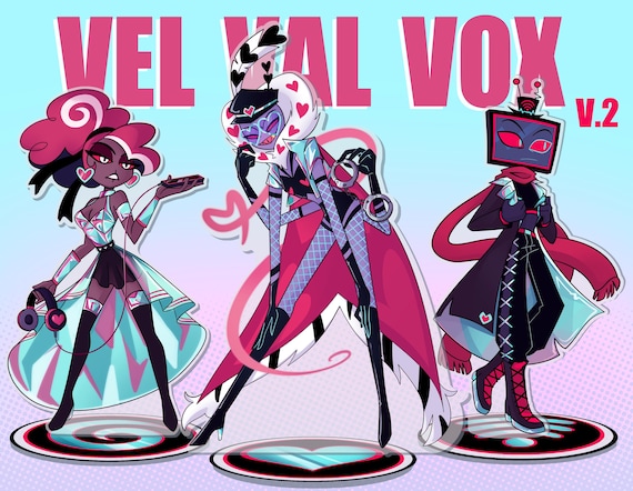Hazbin Hotel VEES アクリルスタンド Vees Acrylic Standee Hazbin Hotel Valentino Vox Velvette