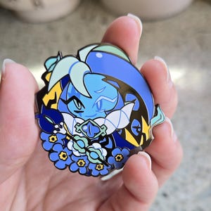 Cookie Run Flower Enamel Pins - Shadow Milk Cookie and Pure Vanilla ...