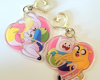 Adventure Time + Fionna and Cake Keychains
