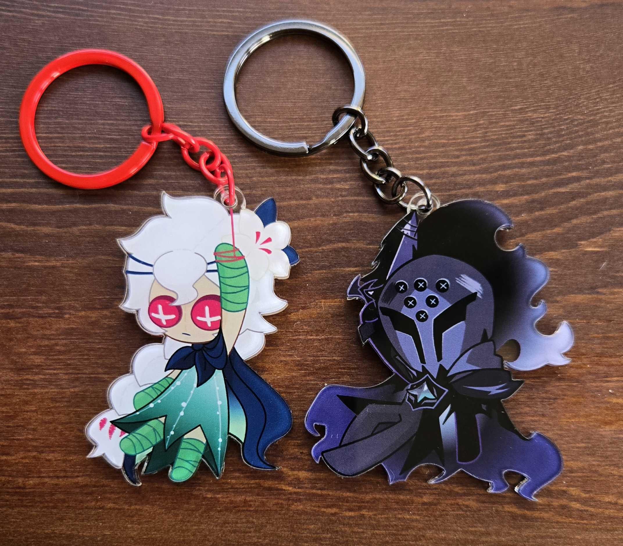Cookie Run Keychains - White Lily Cookie and Silent Salt Cookie - Etsy