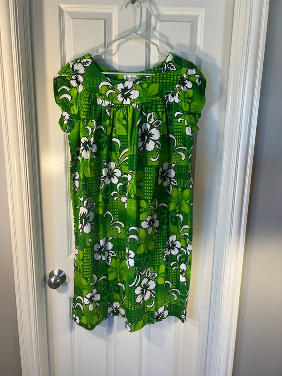 Vintage Made in Hawaii Green Dress - image 1