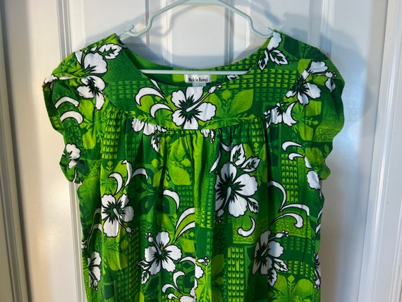 Vintage Made in Hawaii Green Dress - image 3