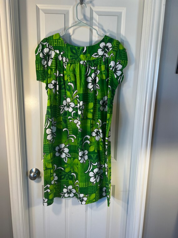 Vintage Made in Hawaii Green Dress - image 5