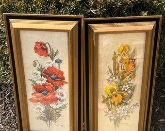 Vintage Robert Laessig Framed Botanical Prints