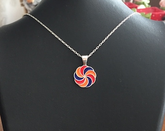 Armenian Eternity Pendant Neckalce , Sterling Silver , Enamel İnfinity Necklace , birthday gift , christmas gift , colored necklace ,