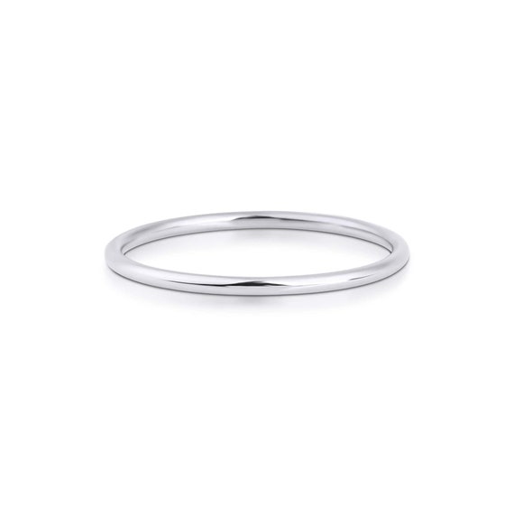 Platinum Wedding Band , 1.2 mm Simple Platınum Wedding Band , FREE SHİPPİNG