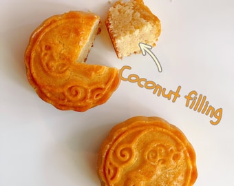 Coconut Filling Mooncakes, Freshly Made (8-Pack)