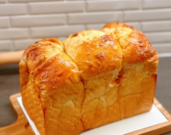 Fresh made Japanese Okinawan dark brown sugar loaf bread toast fluffy soft (over 35 dollar free shipping)