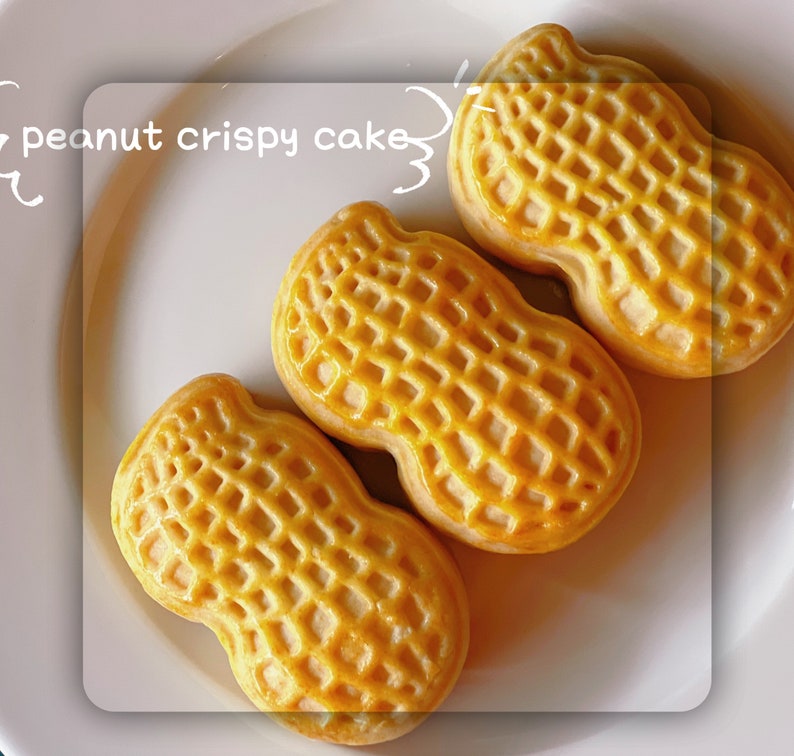 Fresh Made Hand Made Crisp Peanutshaped Peanut Filling Puff Etsy