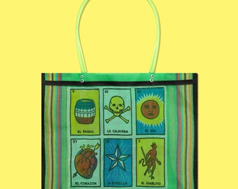 Mexican Reusable Grocery Bag Beach Bag, Oaxaca Tote, Beach bag, Market Bag, Made in Oaxaca