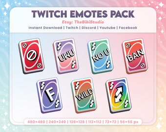 UNO Reverse Card Emote Pack | Twitch Emote | Discord Emote | Youtube Emote | Facebook Emote | Streamer Emote | Fun Emote | Text Emote
