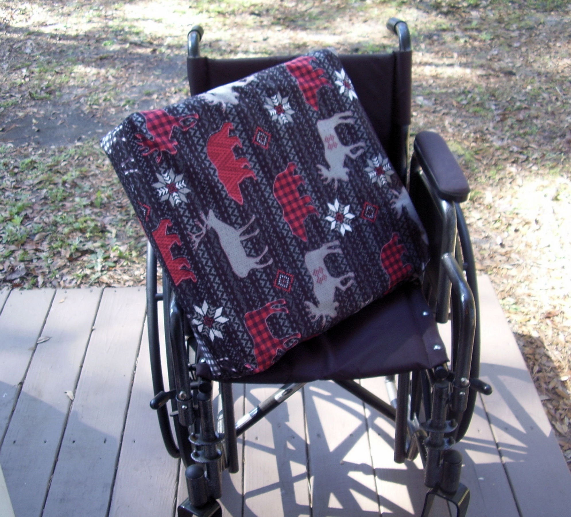 Wheelchair Cushion Seat Cover Slipcover Black Moose Wilderness