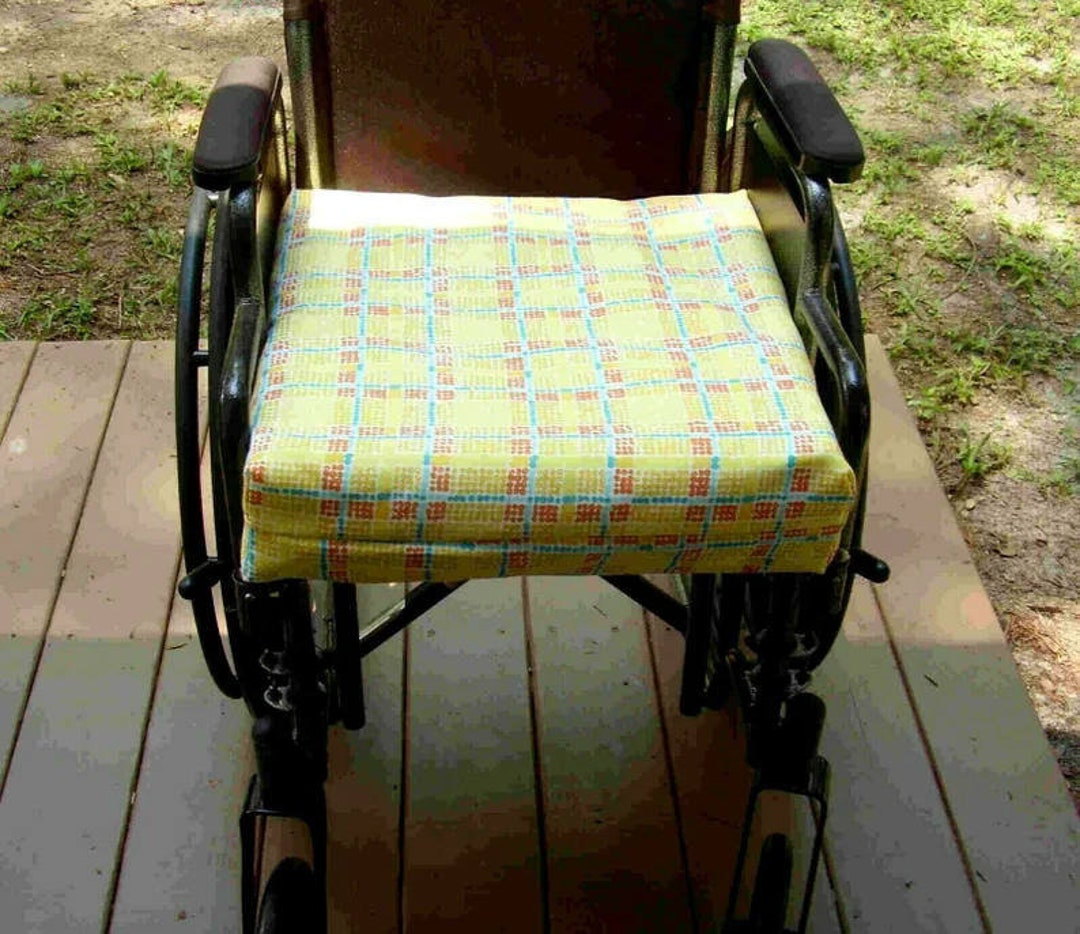 Waterproof Wheelchair Cushion Cover Yellow Orange Blue Etsy