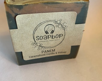 Hunger Games Inspired Caramelized Vanilla & Vetiver "Panem" Bar Soap